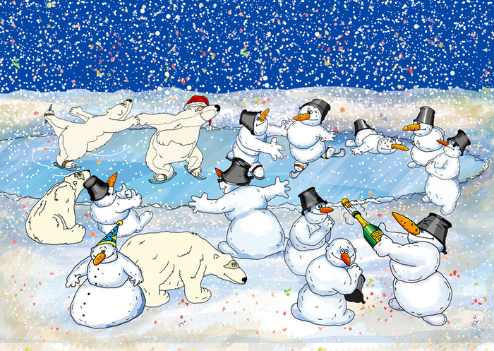 новогодняя открытка