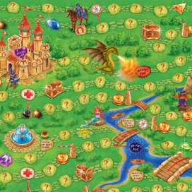 Игровое поле игры "Королевство загадок"