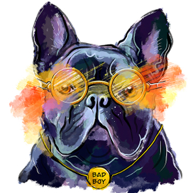 Принт для магазина футболок "Bad boy"
