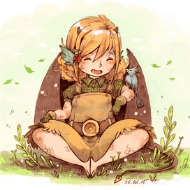 Ветрушка и птичка