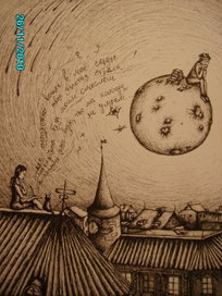 Иллюстрация к песне "На обратной стороне луны" ,группы Fleur 