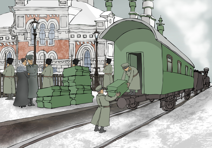 1919 год. Колчак вместе с литерным эшелоном, в котором находился золотой запас, отправляется из Омска в Иркутск.