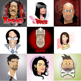 Векторные и растровые шаржи