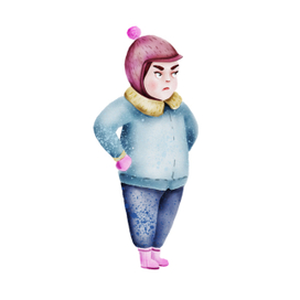 Сердитая девочка