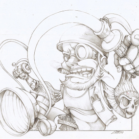 принт для "Total flame cigars" (pencil version)