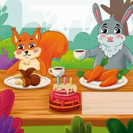 Книжная иллюстрация для книги про животных