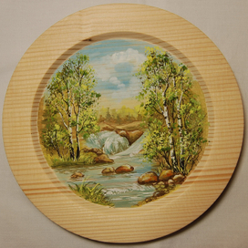 тарелки декоративные - пейзаж