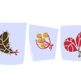 Фрагменты паттерна "Цветы".