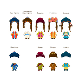 Бурятская национальная одежда