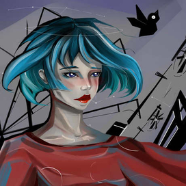 Плакат по игре GRIS