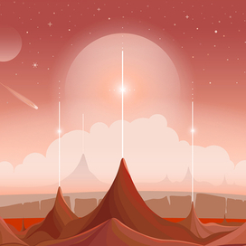 На красной планете