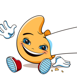 Персонаж печенье с пожеланием