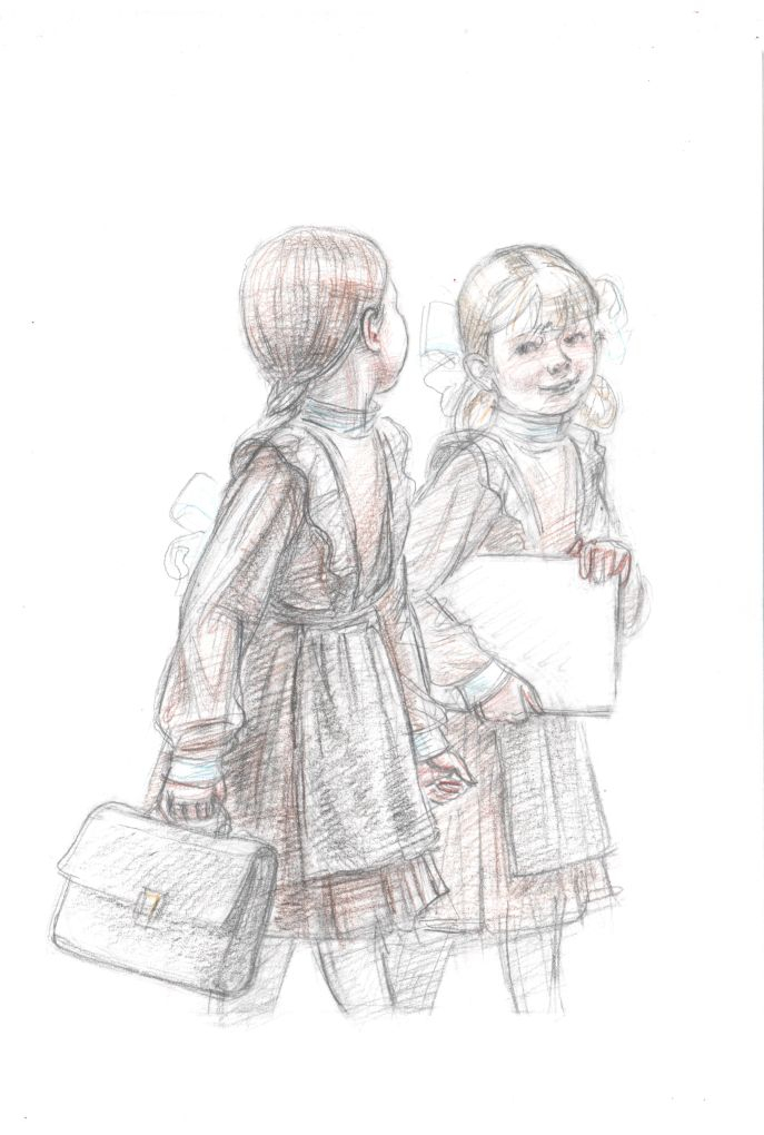 Евгений Шварц "Первоклассница", иллюстрация