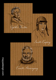 Открытки "Писатели ХХ века"