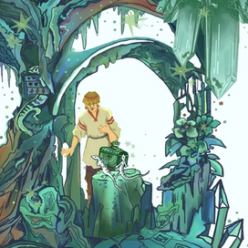 Иллюстрация к сказке "Хозяйка медной горы"