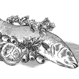 Рыба и зелень