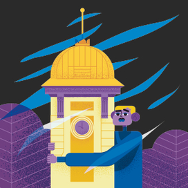 Девушка и башня