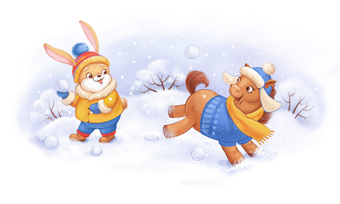 Игра в снежки