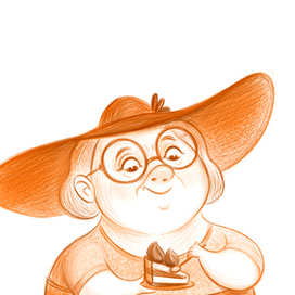 бабуля и пироженка