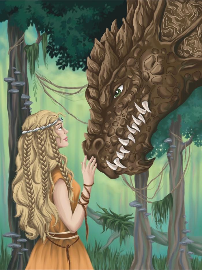 Обложка для раскраски «Драконы»