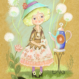 Феечка с одуванчиками