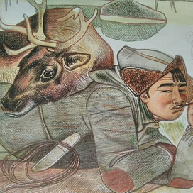 Чукотские мотивы ,, оленевод,,