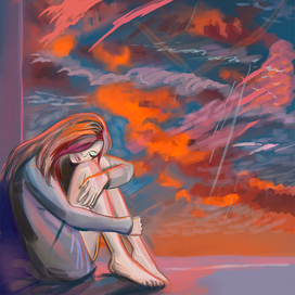 одинокий вечер 