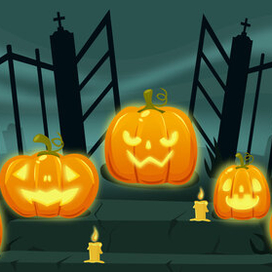 Светящиеся тыквы