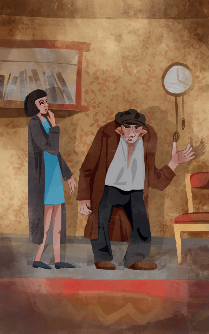 Иллюстрация к повести М. А. Булгакова "Собачье сердце"