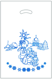 пакет запечатка в один цвет