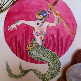 Русалка-воин на страже морского порядка)