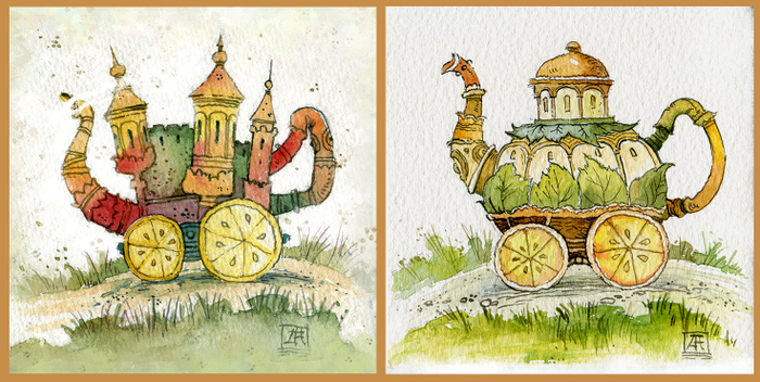 Акварельки-коротульки 1