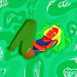 Иллюстрация "В воде"