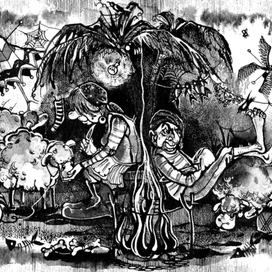 Разбойники на необитаемом острове) Иллюстрация к книге А. Краузе
