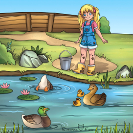 Девочка с фермы