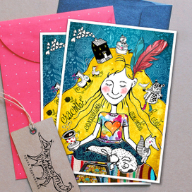 серия открыток "О счастье"