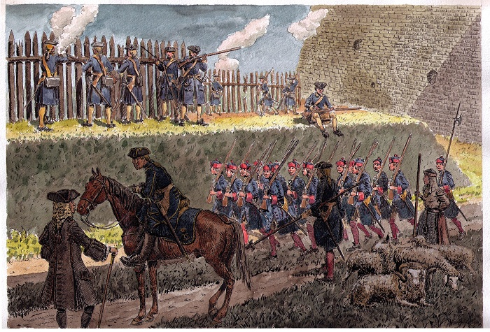 Внешние укрепления Нарвы. 1704г.