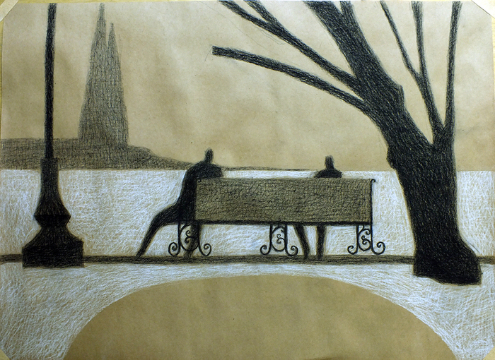 Апрель в Первомайском сквере