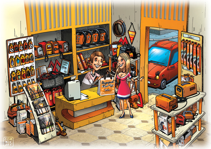 Рекламная иллюстрация