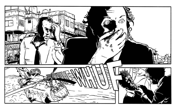 Фрагмент страницы британского комикса Abbott