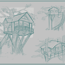 Скетчи. Дома. Архитектура