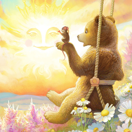 Как мишка зарю раздувал