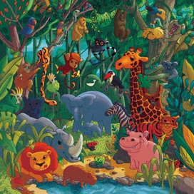 Животные в джунглях