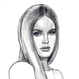 портрет Ланы Дель Рей