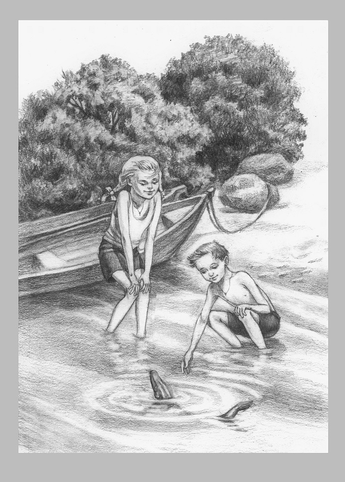 иллюстрация к рассказу "Волшебная щука"