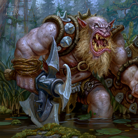 Болотный тролль. Иллюстрация для ККИ (2012г)