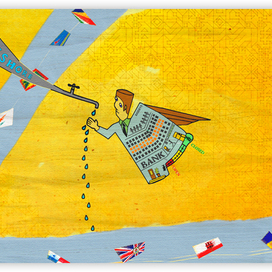 The bank in one day. 