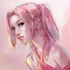 Pink portrait