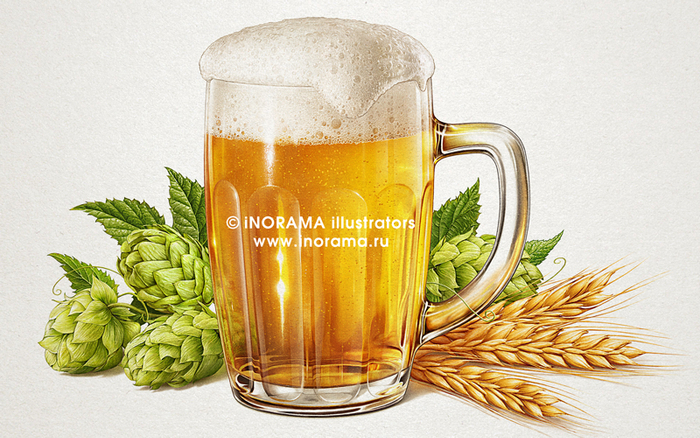 Кружка пива.