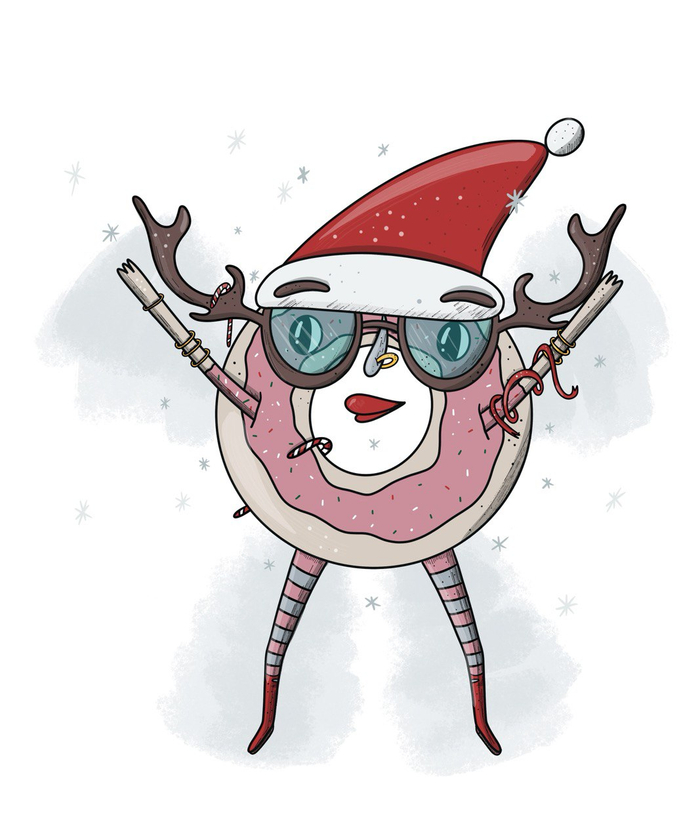 Зимний пончик